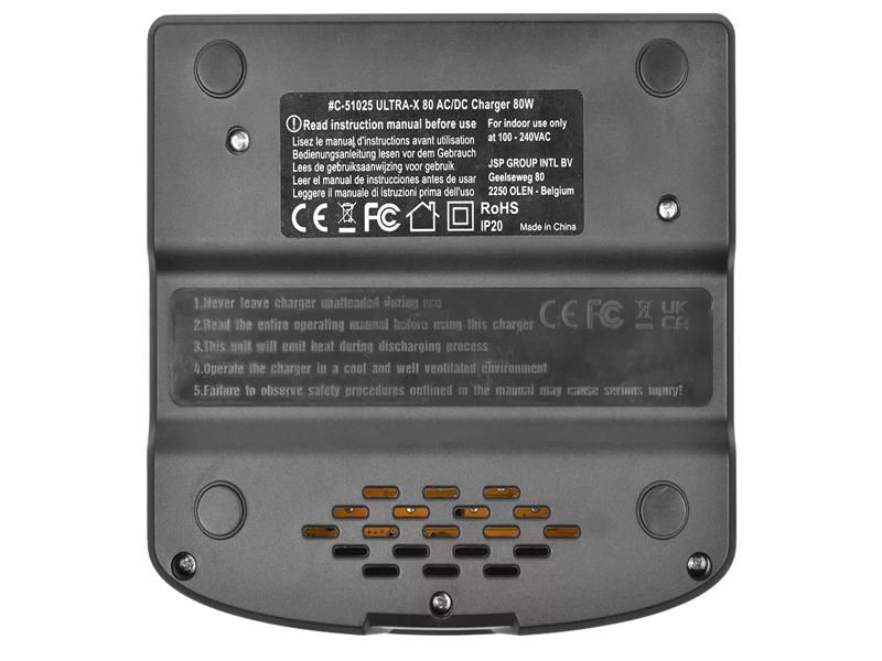 Team Corally Ultra-X 80 AC/DC Balance Charger 80W - 1-6S Lixx - 1-15 Nixx - 2-20V PB EU Version