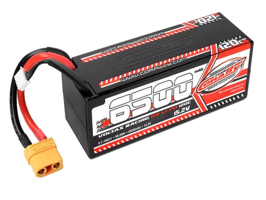 Team Corally Voltax 120C LiPo HV Battery - 6500 mAh - 15.2V - Stick 4S - Hard Wire - XT90