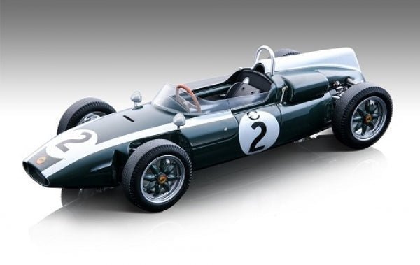 Tecnomodel Cooper T53 Climax Britsh GP 1960 Driven by: Bruce Mclaren 1:18 Modell