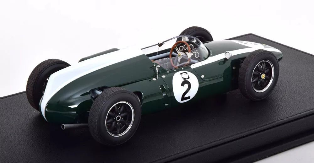 Tecnomodel Cooper T53 Climax Britsh GP 1960 Driven by: Bruce Mclaren 1:18 Modell
