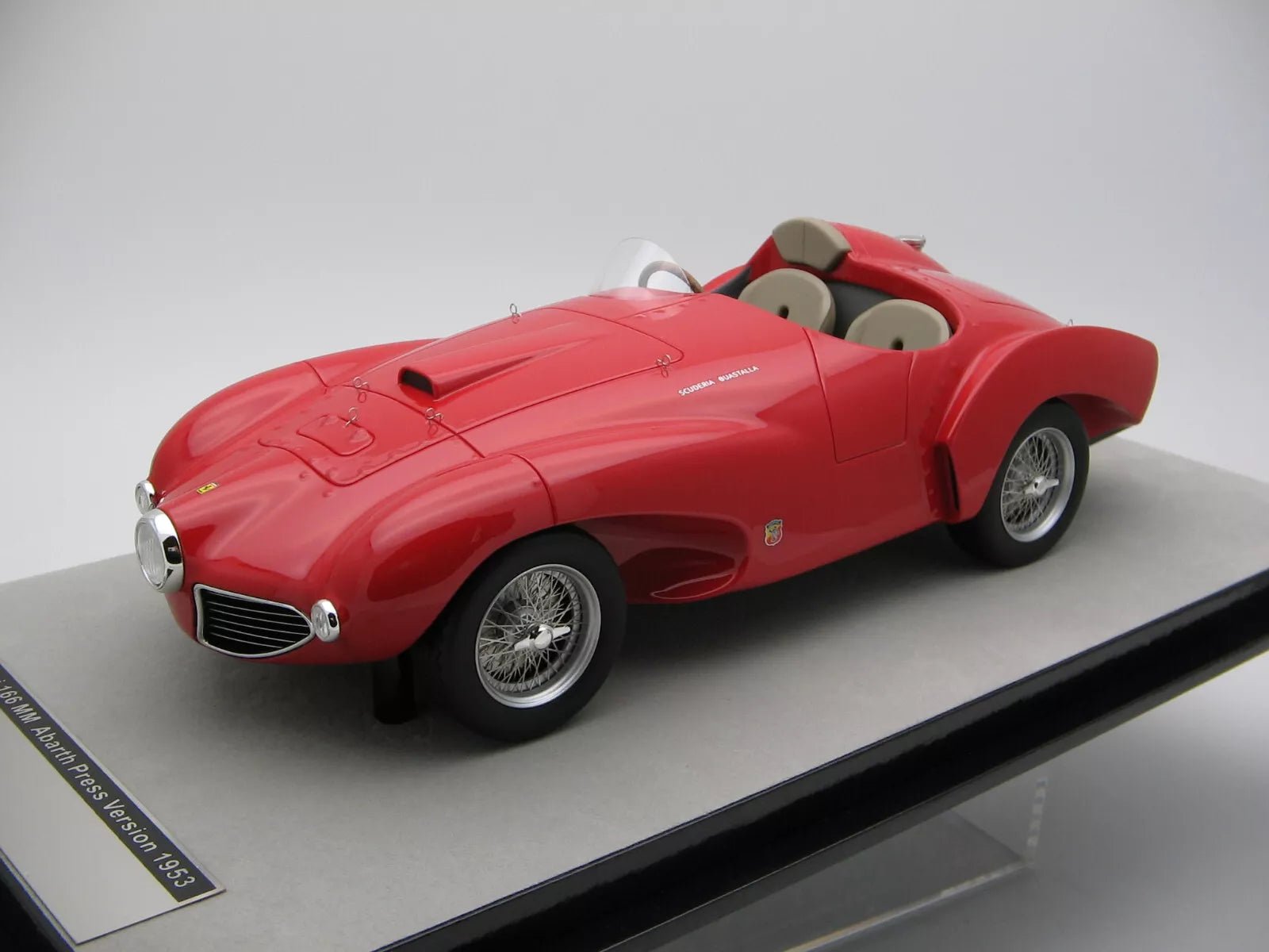 Tecnomodel Ferrari 166 MM Abarth Press Version 1953 - Gloss Red 1:18 Modell - Artexio