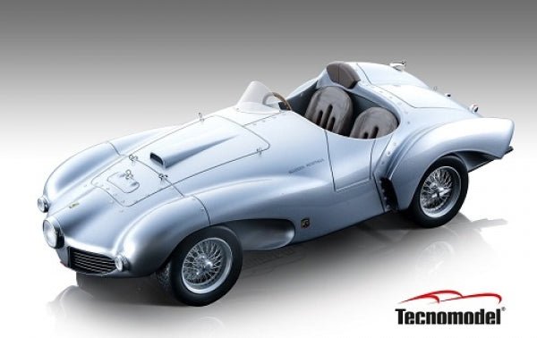 Tecnomodel Ferrari 166 MM Abarth Press Version 1953 - Metallic Silver 1:18 Modell - Artexio