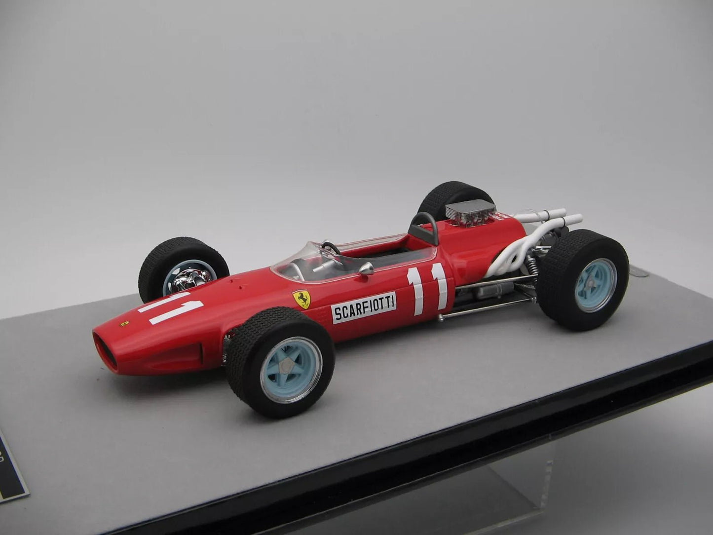 Tecnomodel Ferrari 246 F1 T81 1966 German GP #11 Ludovico Scarfiotti 1:18 Modell - Artexio