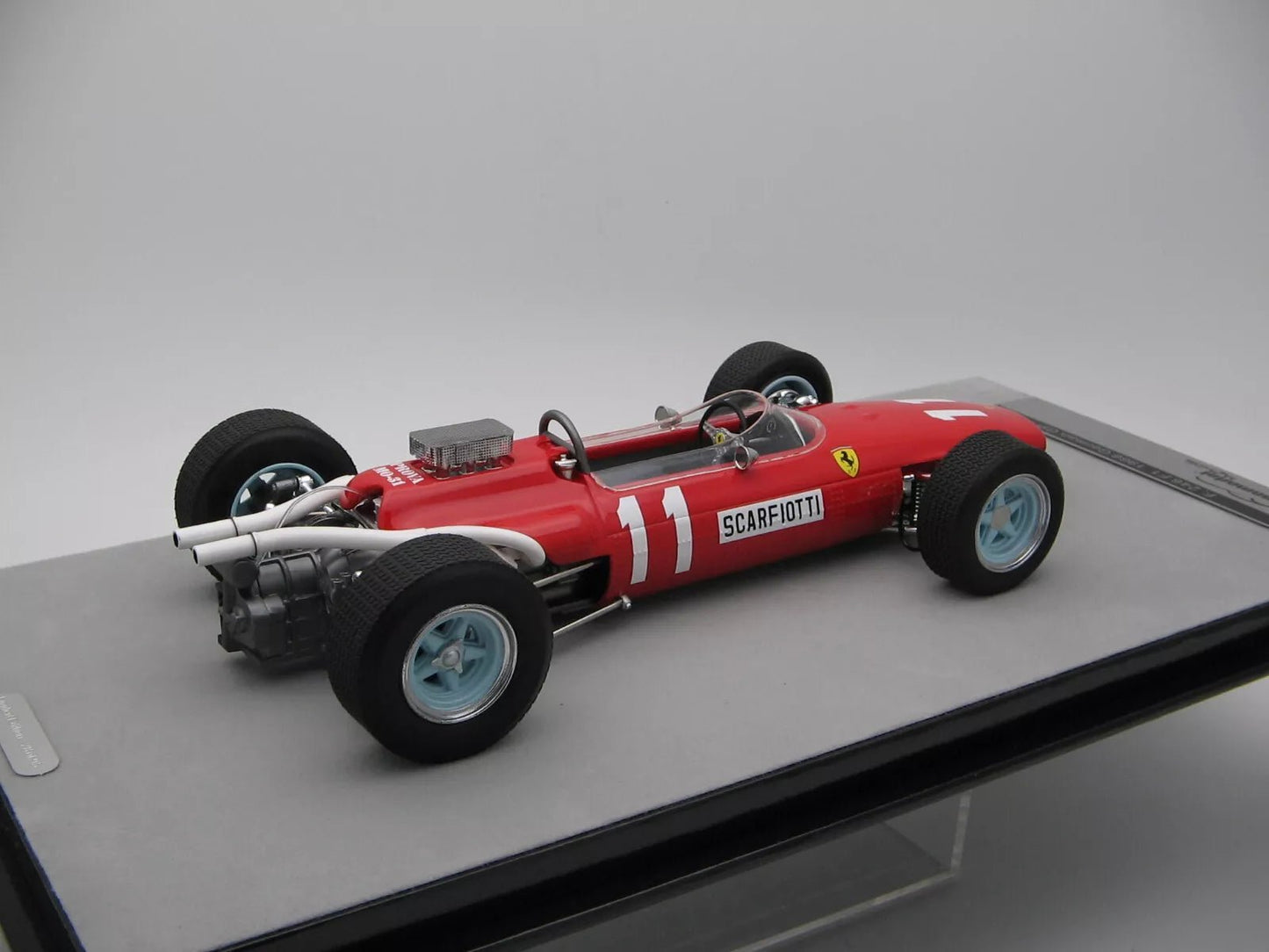 Tecnomodel Ferrari 246 F1 T81 1966 German GP 11 Ludovico Scarfiotti 1:18 Modell
