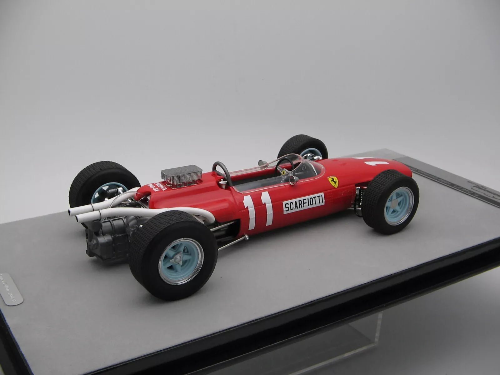 Tecnomodel Ferrari 246 F1 T81 1966 German GP 11 Ludovico Scarfiotti 1:18 Modell