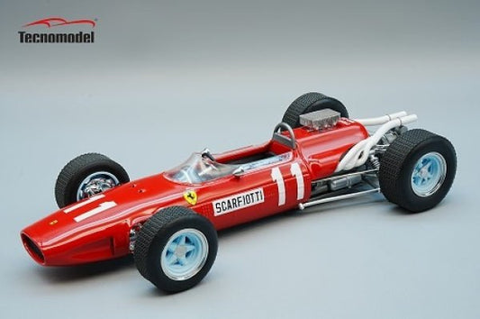 Tecnomodel Ferrari 246 F1 T81 1966 German GP 11 Ludovico Scarfiotti 1:18 Modell