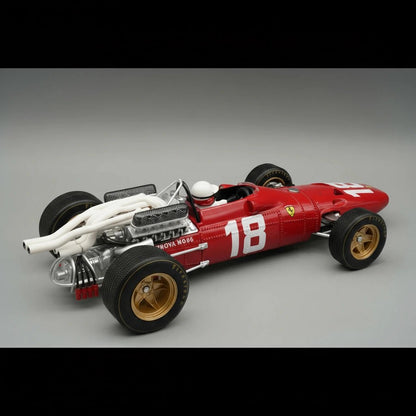 Tecnomodel Ferrari 312 F1-67 1967 Monaco GP #18 Driven by: Lorenzo Bandini - with driver figure 1:18 Modell
