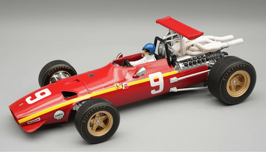 Tecnomodel Ferrari 312 F1/68 Nürburgring GP 1968 9 Driven by: Jacky Ickx - with driver figure 1:18 Modell