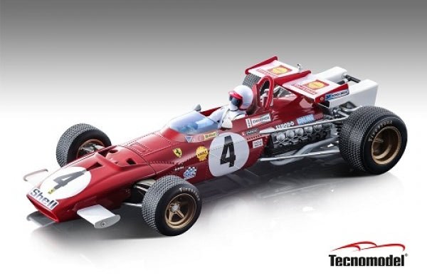 Tecnomodel Ferrari 312B 1970 Winner GP Italia #4 Driven by: Clay Regazzoni - with driver figure 1:18 Modell - Artexio