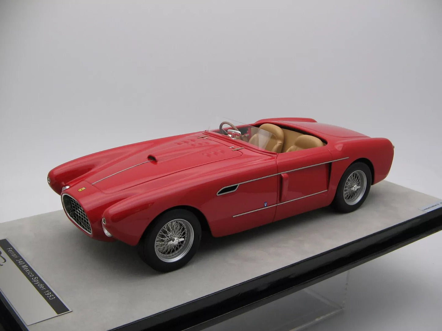 Tecnomodel Ferrari 340 Mexico Spyder 1953 - Red 1:18 Modell - Artexio