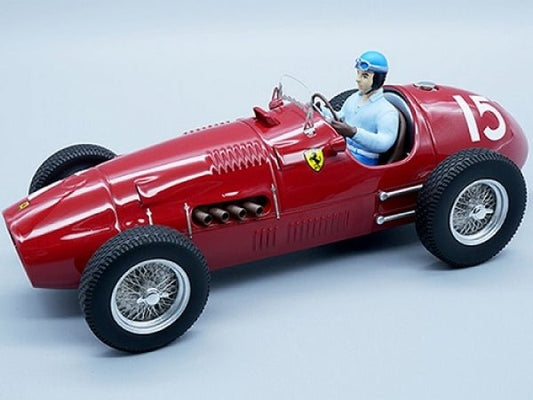 Tecnomodel Ferrari 500 F2 Winner GP England 1952 #15 Driven by: Alberto Ascari - with driver figure 1:18 Modell - Artexio