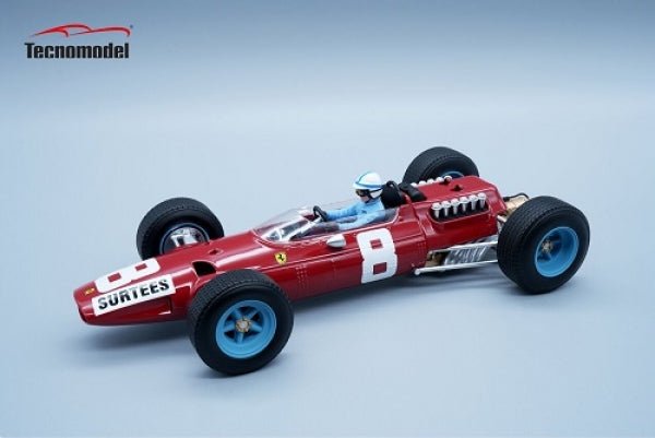 Tecnomodel Ferrari 512 F1 GP Italy 1965 #8 Driven by: John Surtees - with driver figure 1:18 Modell - Artexio