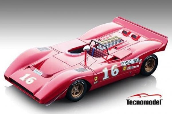 Tecnomodel Ferrari 612 Can - Am Mid - Ohio 1969 #16 3rd Place Driven by: Chris Amon 1:18 Modell - Artexio