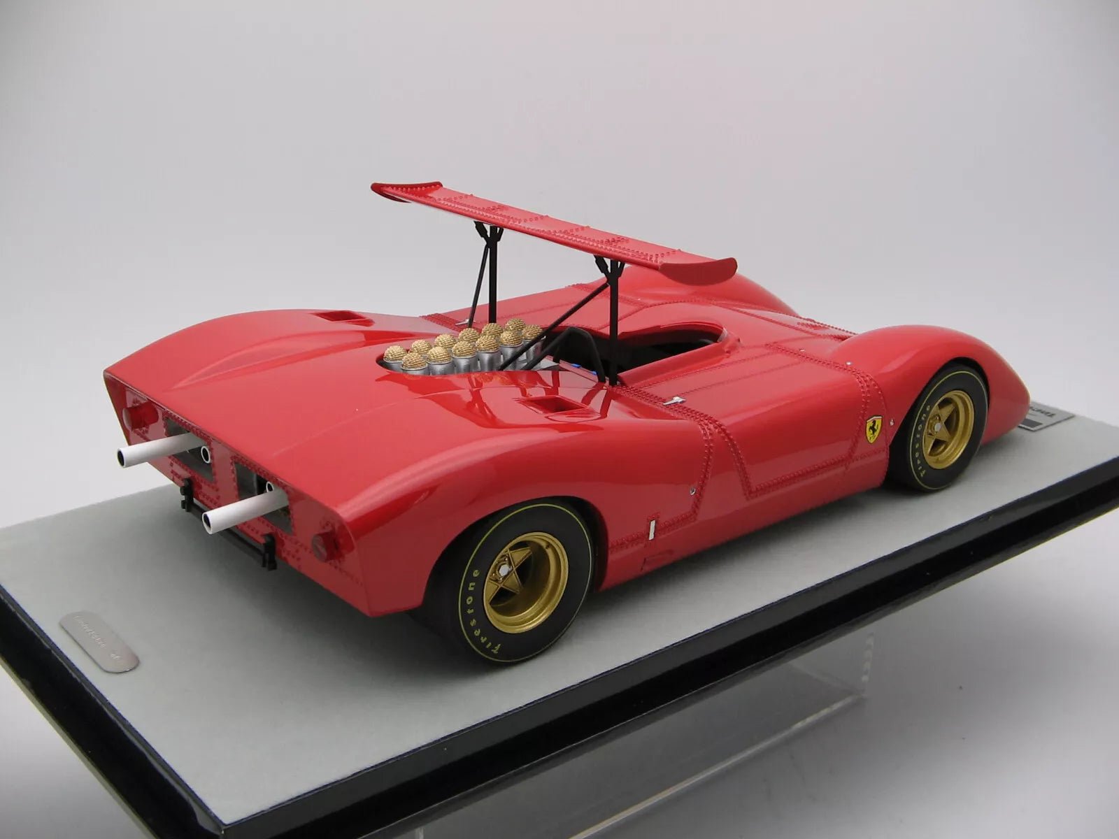 Tecnomodel Ferrari 612 Can - Am press red color 1968 1:18 Modell - Artexio