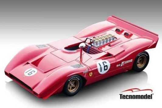 Tecnomodel Ferrari 612 Can - Am Watkins 1969 #16 3rd Place Driven by: Chris Amon 1:18 Modell - Artexio