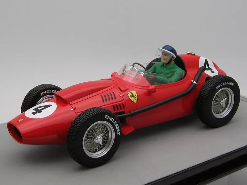 Tecnomodel Ferrari Dino 246 F1 Winner GP France 1958 #4 Driven by: Mike Hawthorn - with driver figure 1:18 Modell - Artexio