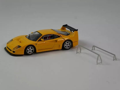 Tecnomodel Ferrari F40 LM 1996 Press Version Modena Yellow/Silver Wheels 1:64 Modell - Artexio