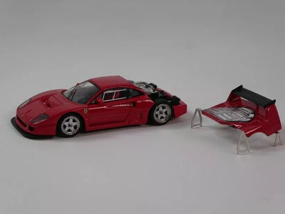 Tecnomodel Ferrari F40 LM 1996 Press Version Red/Silver Wheels 1:64 Modell