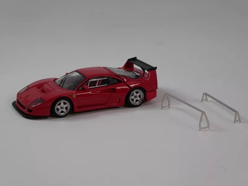 Tecnomodel Ferrari F40 LM 1996 Press Version Red/Silver Wheels 1:64 Modell