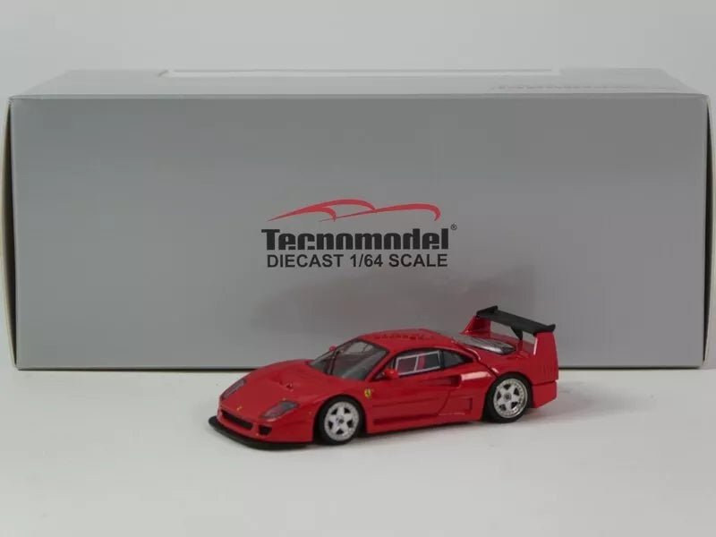 Tecnomodel Ferrari F40 LM 1996 Press Version Red/Silver Wheels 1:64 Modell