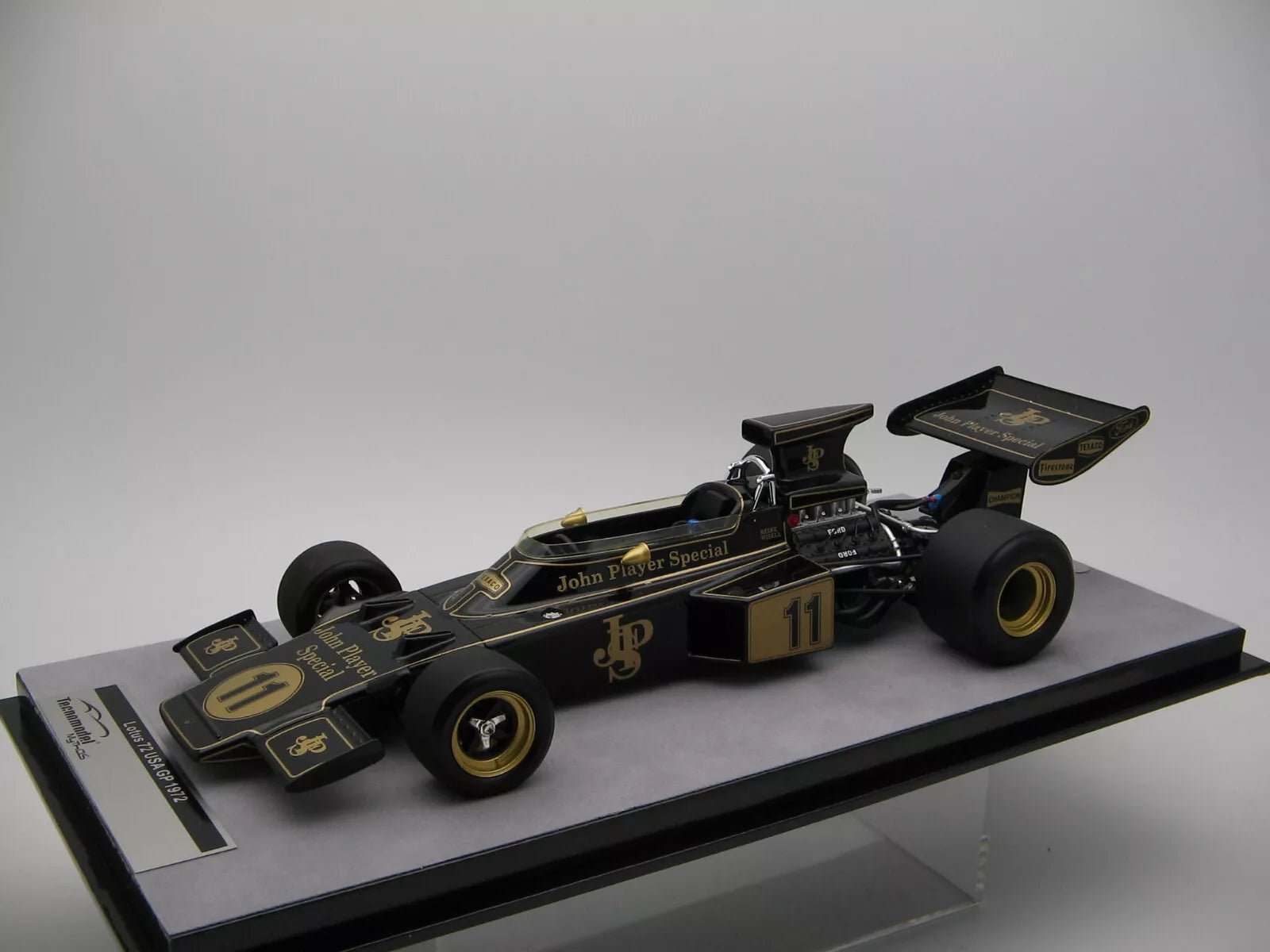 Tecnomodel Lotus 72D Cosworth USA GP 1972 #11 Driven by: D. Walker 1:18 Modell - Artexio