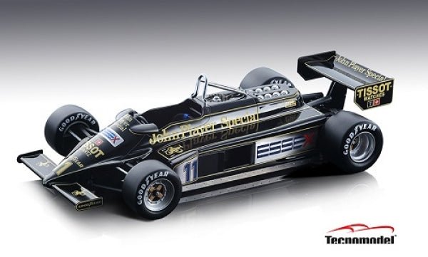 Tecnomodel Lotus 87 Cosworth V8 F1 JPS - Essex Italy GP 1981 #11 Driven by: Elio de Angelis 1:18 Modell - Artexio