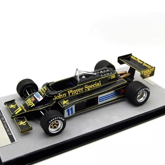 Tecnomodel Lotus 87 Cosworth V8 F1 JPS - Essex Italy GP 1981 #11 Driven by: Elio de Angelis 1:18 Modell
