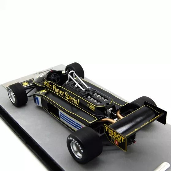 Tecnomodel Lotus 87 Cosworth V8 F1 JPS - Essex Italy GP 1981 #11 Driven by: Elio de Angelis 1:18 Modell - Artexio