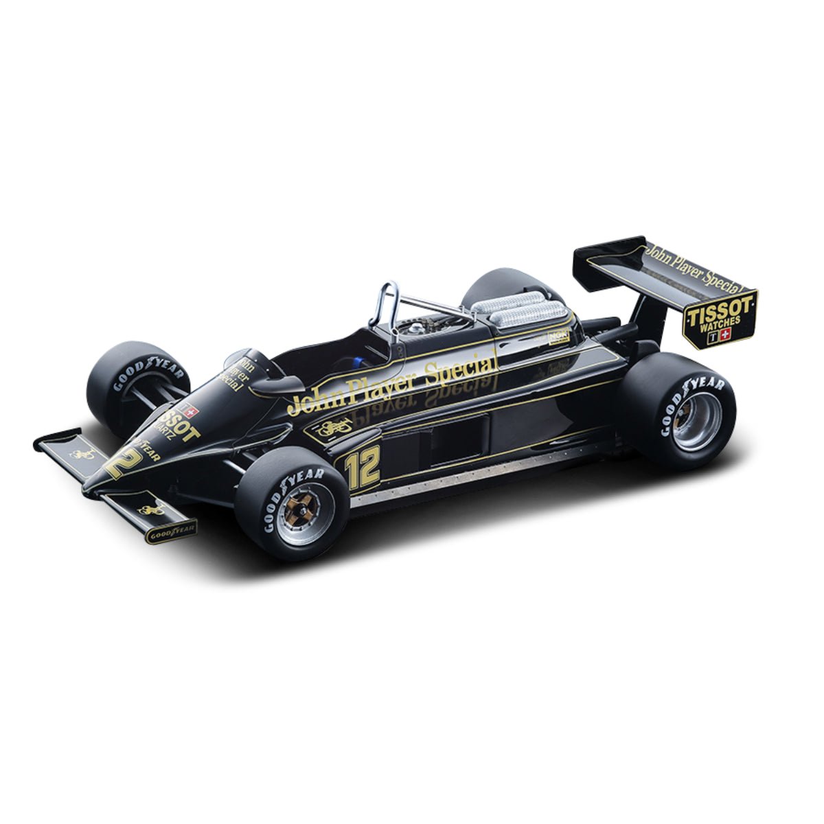 Tecnomodel Lotus 87 Cosworth V8 F1 JPS Las Vegas GP 1981 #12 Driven by Nigel Mansell 1:18 Modell - Artexio