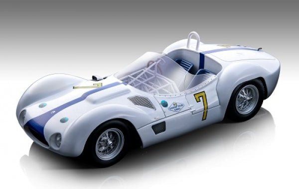 Tecnomodel Maserati Birdcage Tipo 61 #7 Winner Cuba Havana GP 1960 Driven by: Stirling Moss 1:18 Modell - Artexio