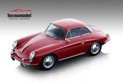 Tecnomodel Porsche 356 Karmann Hardtop 1961 - Gloss Red 1:18 Modell - Artexio