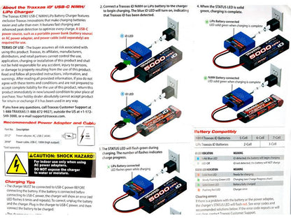 Traxxas 4-Amp USB-C Multi Lader 40W (NiMh/LiPo) mit ID Akkuerkennung