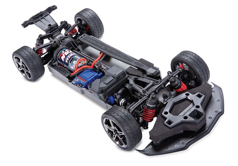 Traxxas 4-TEC 3.0 Chevrolet Corvette Stingray silber 1:10 RTR Brushed LED ohne Akku/Lader_Artexio