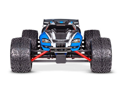 Traxxas E-Revo 4x4 1:16 RTR Monster Truck blau Brushed mit NiMh Akku + 4A USB/C-Lader