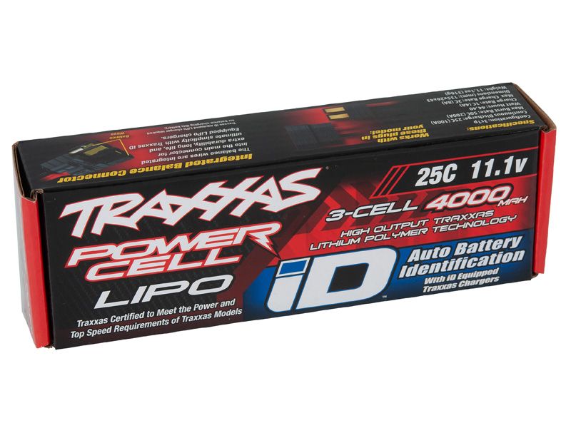 Traxxas ID LiPo Akku 4000mAh 11,1V 3-Zellen 25C (Stecker) 2849X_Artexio