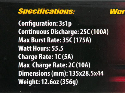 Traxxas ID LiPo Akku 5000mAh 11,1V 3-Zellen 25C Short (ID Stecker) 2832X_Artexio