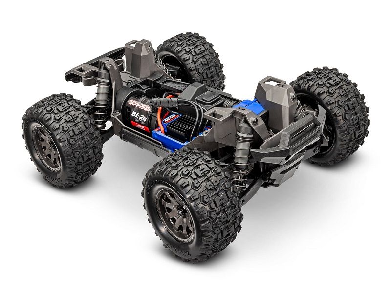 Traxxas Mini Maxx 4WD Brushless BL-2S RTR 1:12 Monster Truck blau mit Akku + 2A USB/C-Lader