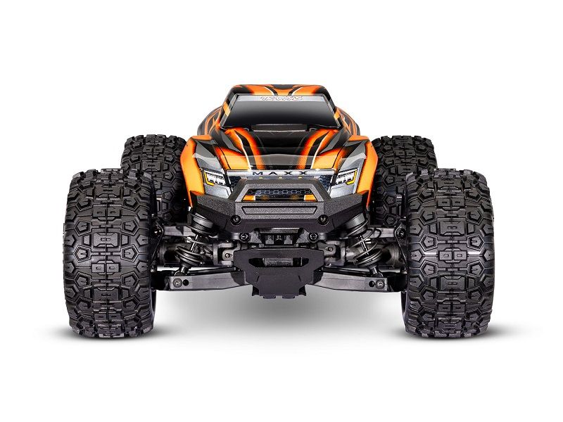 Traxxas Mini Maxx 4WD Brushless BL-2S RTR 1:12 Monster Truck orange mit Akku + 2A USB/C-Lader