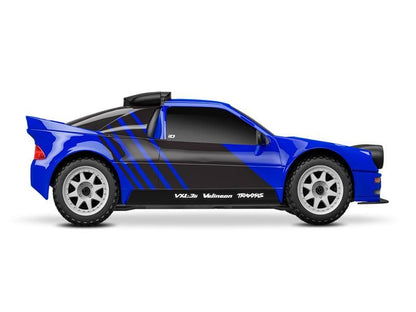 Traxxas Mini Rally 4WD Brushless VXL3S RTR 1:12 Ford RS200 blau mit 2S Lipo Akku + USB/C - Lader