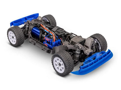 Traxxas Mini Rally 4WD Brushless VXL3S RTR 1:12 Ford RS200 blau mit 2S Lipo Akku + USB/C - Lader