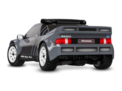 Traxxas Mini Rally 4WD Brushless VXL3S RTR 1:12 Ford RS200 grau mit 2S Lipo Akku + USB/C - Lader