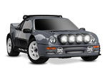 Traxxas Mini Rally 4WD Brushless VXL3S RTR 1:12 Ford RS200 grau mit 2S Lipo Akku + USB/C - Lader