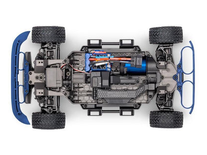 Traxxas Mini Rally 4WD Brushless VXL3S RTR 1:12 Ford RS200 grau mit 2S Lipo Akku + USB/C - Lader
