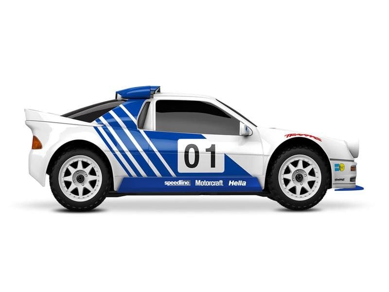 Traxxas Mini Rally 4WD Brushless VXL3S RTR 1:12 Ford RS200 mit 2S Lipo Akku + USB/C - Lader