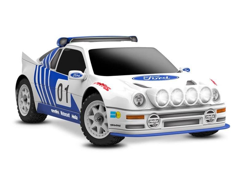 Traxxas Mini Rally 4WD Brushless VXL3S RTR 1:12 Ford RS200 mit 2S Lipo Akku + USB/C-Lader