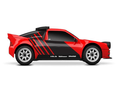 Traxxas Mini Rally 4WD Brushless VXL3S RTR 1:12 Ford RS200 rot mit 2S Lipo Akku + USB/C - Lader