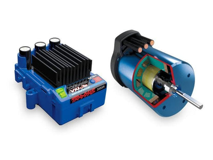 Traxxas Mini XRT 4WD Brushless VXL3S RTR 1:12 Truggy blau mit 2S Lipo Akku + USB/C - Lader