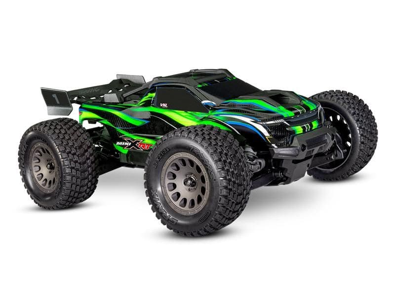 Traxxas Mini XRT 4WD Brushless VXL3S RTR 1:12 Truggy grün mit 2S Lipo Akku + USB/C-Lader