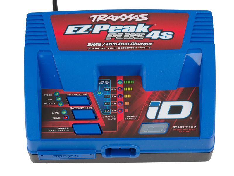 Traxxas POWER PACK EZ-Peak Plus Ladegerät EU Version + 1x ID LiPo 14,8V 6700mah 25C