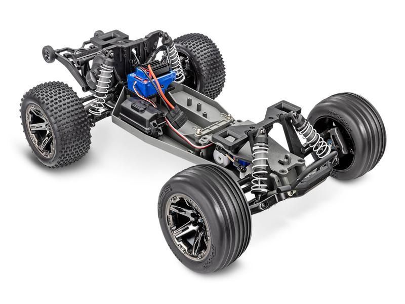 Traxxas Rustler 2WD Brushless BL-2S RTR grün 1:10 Stadium Truck mit 2S Lipo Akku + USB/C-Lader